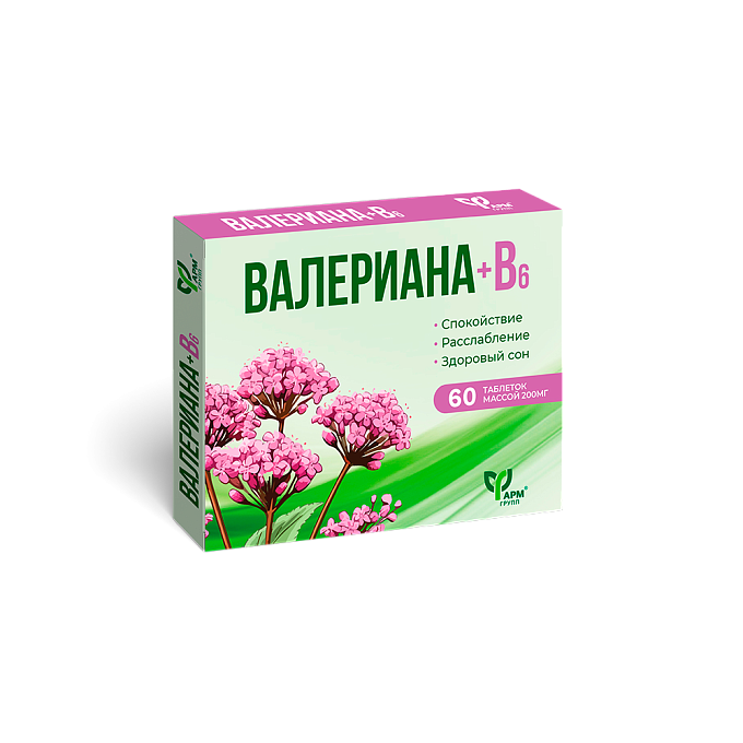 Валериана+B6 №60