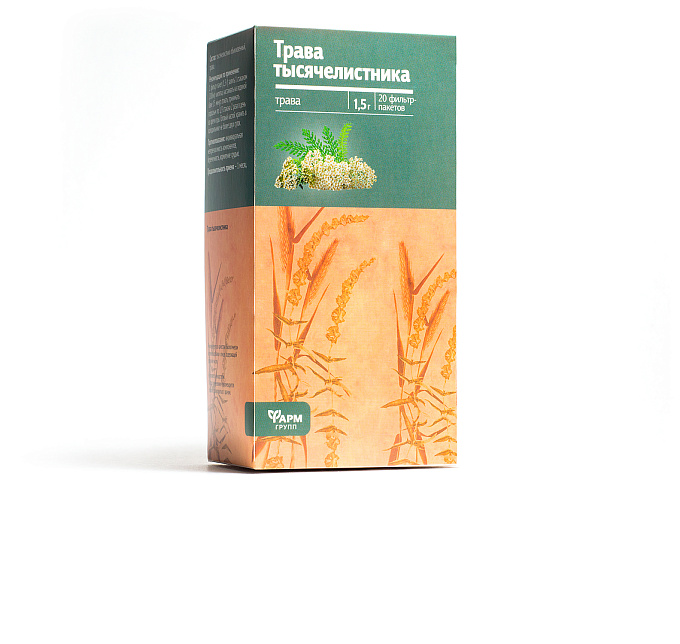 Тысячелистник, трава, фильтр-пакет 20 шт по 1,5 г