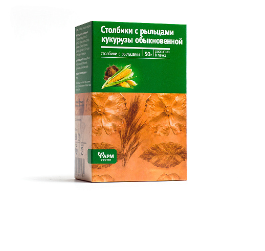 Столбики с рыльцами кукурузы обыкновенной, россыпь 50 г