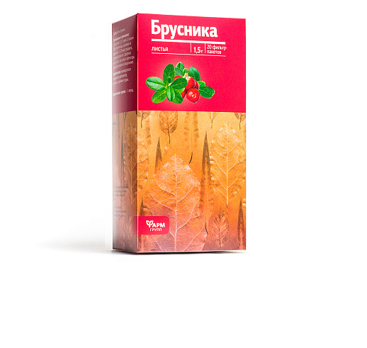 Брусника, фильтр-пакет 20 шт по 1,5 г